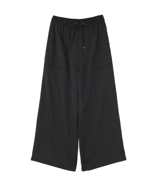 AMERICAN HOLIC 【マルチ機能】サテンベイカーパンツ Black