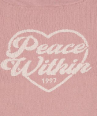 WEGO ハートワンショルニット ピンク