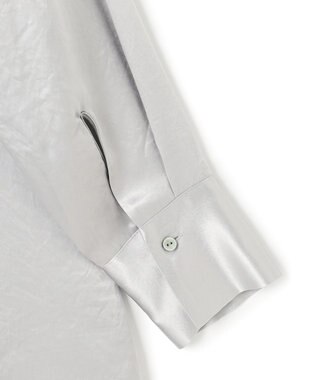 uncrave アセテートヴィンテージサテン ミドルシャツ シルバー