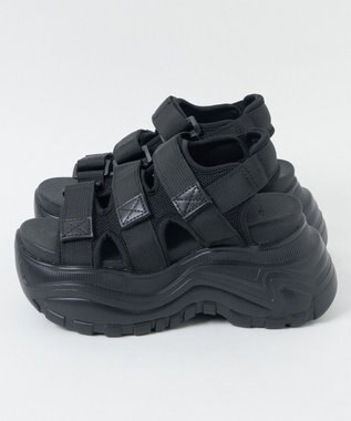 WEGO ボリュームスニーカースポーツサンダル ブラック