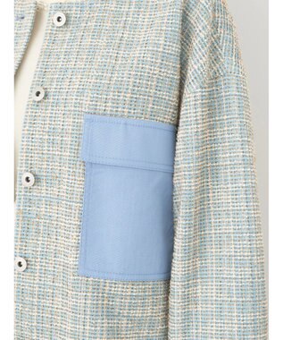 earth music&ecology ツイードジャケット Blue