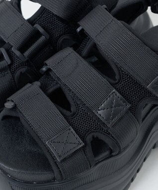 WEGO ボリュームスニーカースポーツサンダル ブラック