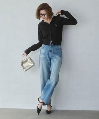 WEGO 【XS～Lサイズ展開/美脚】ストレートデニムパンツ デニム中濃加工色