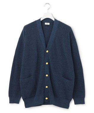 J.PRESS YORK STREET 【UNISEX】デニムルックカーディガン サックスブルー系