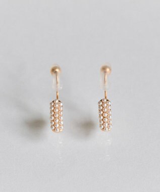 Phoebe 【金属アレルギー対応】【痛くないシリーズ】グレインパールフープライトフィットイヤリング　シャンパンゴールド シャンパンゴールド