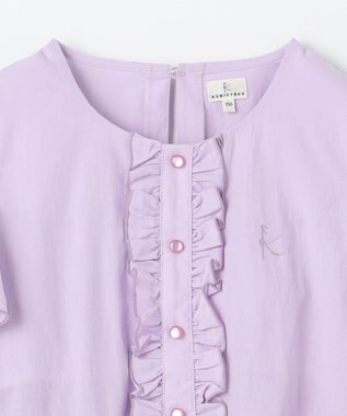 組曲 KIDS 【UVケア】【150-160㎝】バイカラー ワンピース ラベンダー