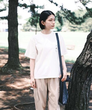 SHARE PARK LADIES 【UVカット・吸水速乾・ストレッチ・軽量 】ロゴポケットTシャツ（S・Mサイズ） ホワイト系