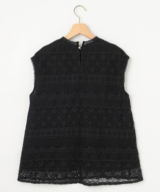 組曲 S ラッセルレース ブラウス ブラック系