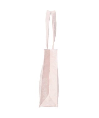 Maison de FLEUR リボンレースブランドロゴ刺繍スクエアトート Pink
