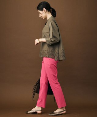 自由区 S シェルタリングテーパード パンツ ［新色］ピンク系