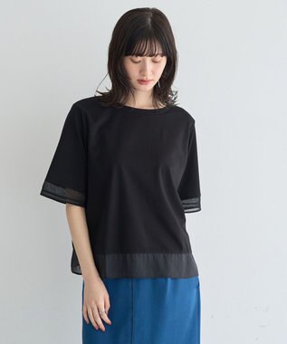 YECCA VECCA シアーMIXプルオーバー Black