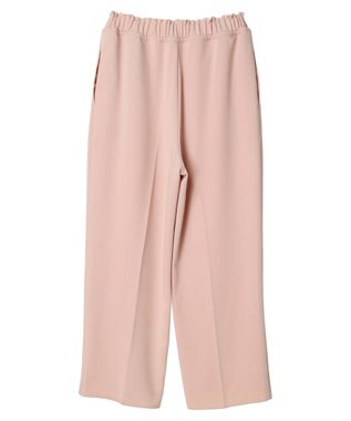 Green Parks イージーウエストセンタープレスストレートパンツ Pink