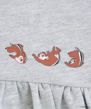 earth music&ecology チップ＆デール／フリル裏毛プルオーバー Gray Mixture