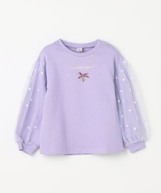 ANY KIDS 袖チュール トレーニャー ラベンダー