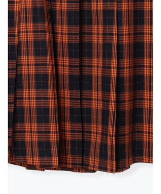 Te chichi チェックアソートロングプリーツスカート オレンジ