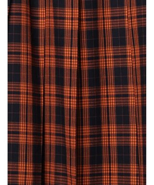 Te chichi チェックアソートロングプリーツスカート オレンジ