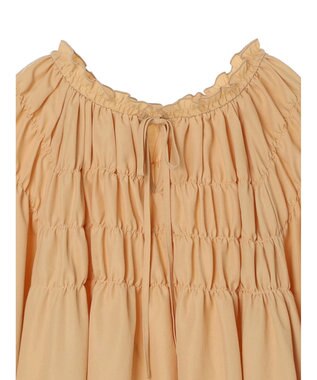 earth music&ecology シャーリングチュニック Beige