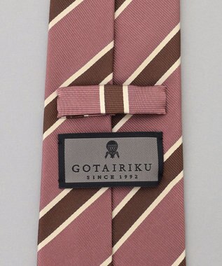 GOTAIRIKU GOTAIRIKU別注【MANTERO/マンテロ】ネクタイ_レジメンタル ピンク系1