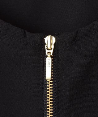 ANY シアーランタンスリーブブルゾン ブラック