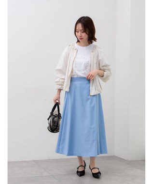 Te chichi アシメタックフレアスカート サックスブルー