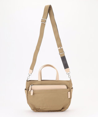 Y'SACCS ポリエステルツイル 2WAYトートバッグ ベージュ