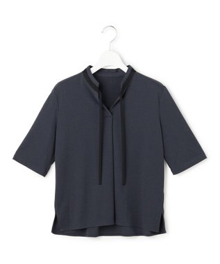 ICB 【先行予約】 スパンプラチナムジョーゼット ナロータイカットソー ダルブルー