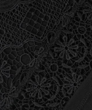 組曲 ラッセルレース ブラウス ブラック系