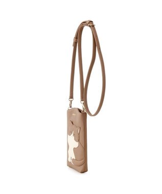 IBIZA アニマーダ　牛革　スマートフォンポシェット（ネコ） オーク