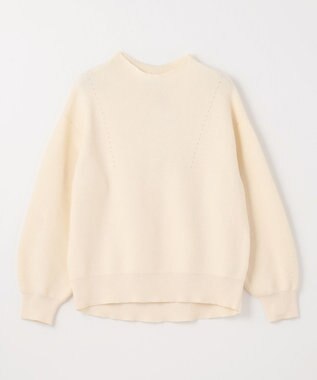 ANY 【洗濯機可能/8色展開】ソフトタッチポリエステルニット エクリュ