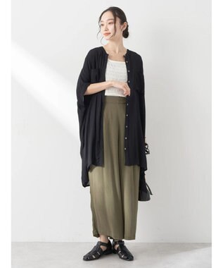 earth music&ecology レーヨンクレープイージーパンツ Khaki