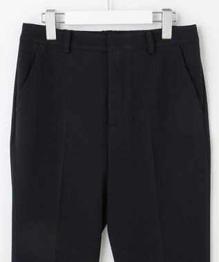 J.PRESS LADIES 【洗える】40/2NEWESTバックピーチ テーパード パンツ ネイビー系