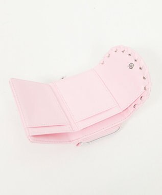 WEGO メタルリボンハトメウォレット ライトピンク