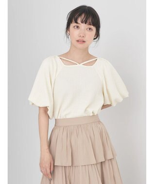 earth music&ecology バルーンスリーブプルオーバー Off White