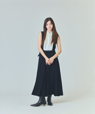 GRACE CONTINENTAL シアータック切替ドレス ブラック