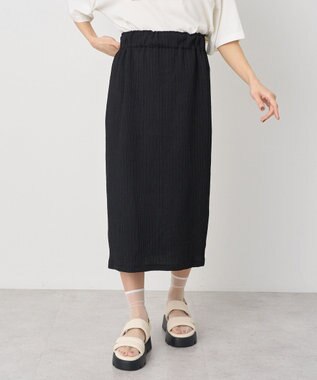 earth music&ecology 選べる丈カットナロースカート Black