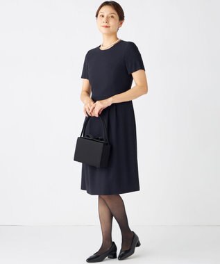 組曲 NOIR インナーマグネット リボンバッグ ブラック系