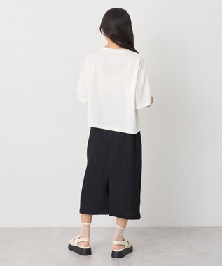 earth music&ecology 選べる丈カットナロースカート Black