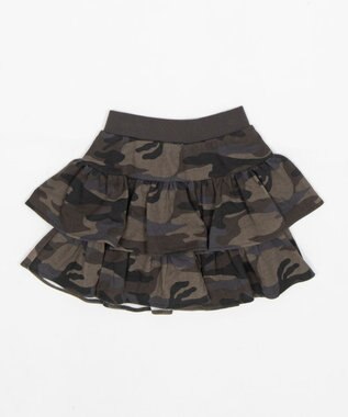 WEGO 【ウエストゴム】スウェットフリルスカパン 柄2