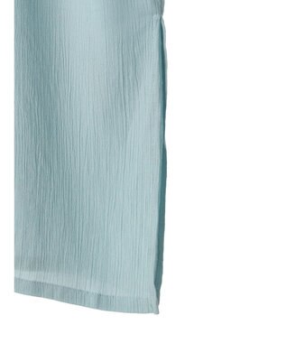 AMERICAN HOLIC 楊柳Ｗポケット開襟ワンピース Sax