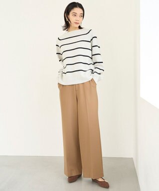 UNFILO beauty warm ワイドパンツ キャメル