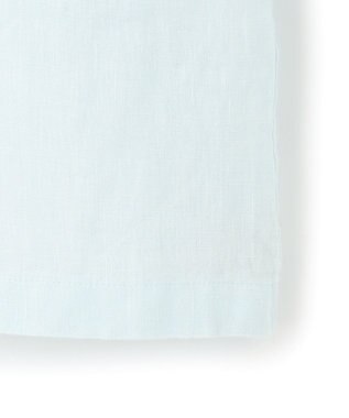 23区 L 【Oggi7月号掲載/洗える】LIBECOリネン クロップド デザイン シャツ スカイブルー系