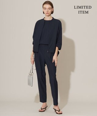 ICB L 【WEB限定・接触冷感・UVカット・洗える】アトラストリコット オールインワン ネイビー系