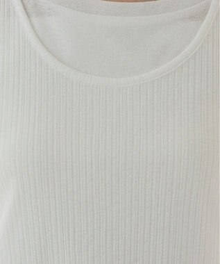 WEGO 【ANGIE VINTAGE】シアースラブレイヤードTシャツ ホワイト