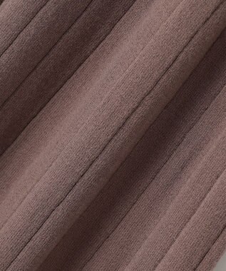 ANY SIS 【洗える】バイカラーデザインニット ワンピース モカ×ブラック