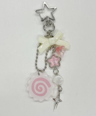 WEGO ぐるぐるビーズキーホルダー 柄1