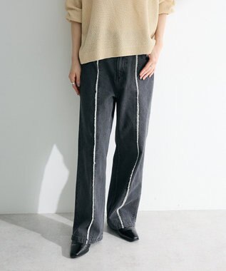 Green Parks ・ＤＯＵＢＬＥ　ＦＬＡＧＳ　センターフリンジラインデニ Black