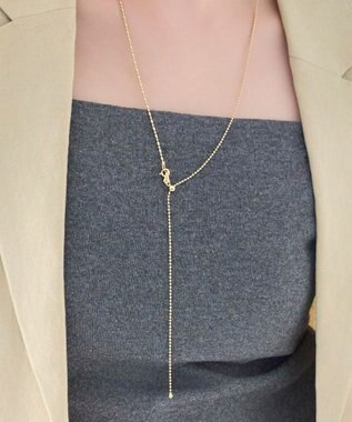 Phoebe 【金属アレルギー対応】リンキーデザインロングチェーンネックレス　ゴールド　ニッケルフリー