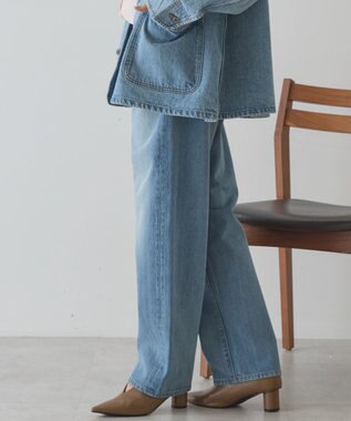 AMERICAN HOLIC ルーズストレートデニムパンツ Light Indigo