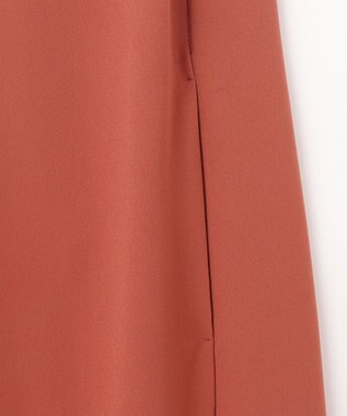 23区 【洗える】ストレッチジョーゼット ワンピース テラコッタ系