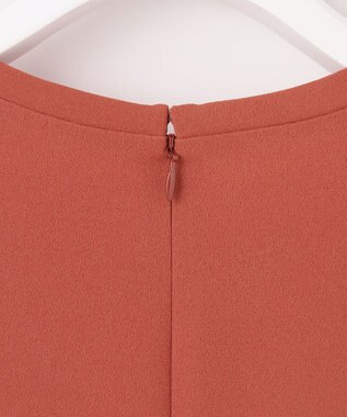 23区 【洗える】ストレッチジョーゼット ワンピース テラコッタ系